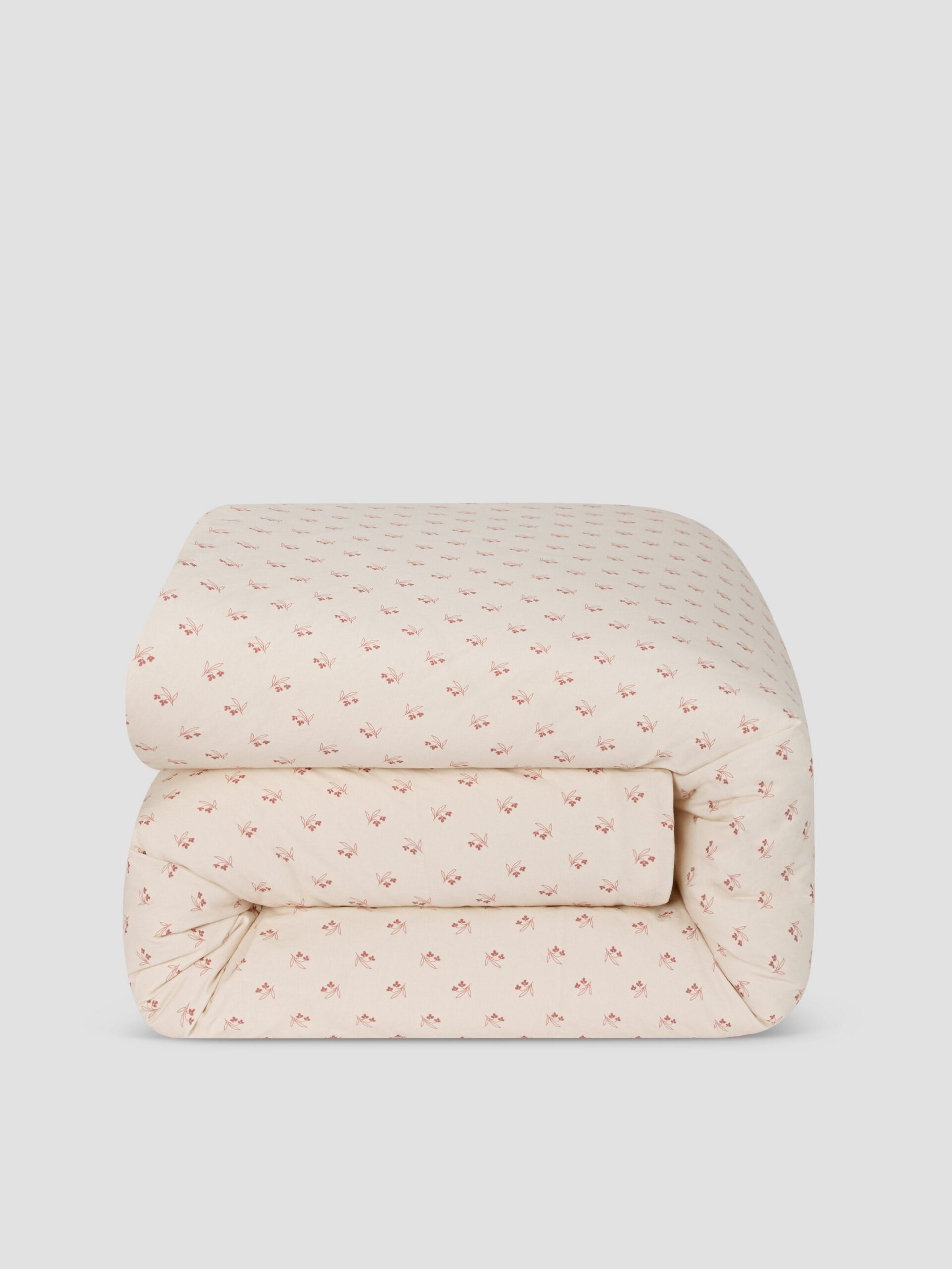 Dusty Pink Martha Floral Cotton Duvet Cover - Image 2
