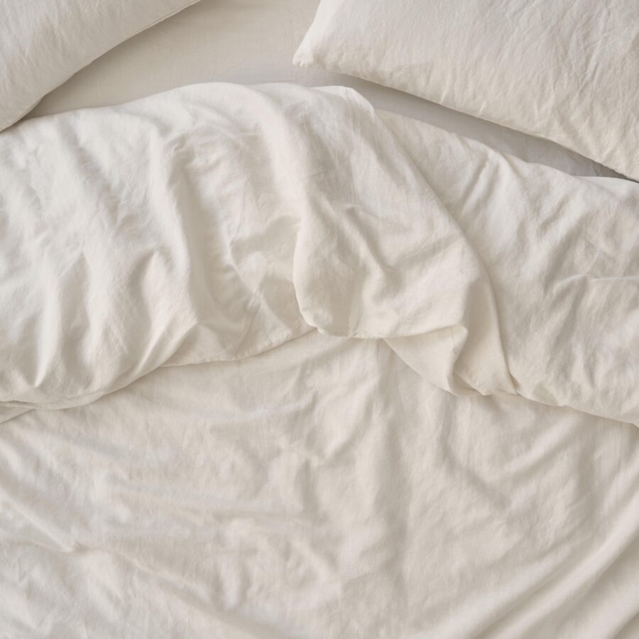 Pearl 100% Linen Duvet Cover