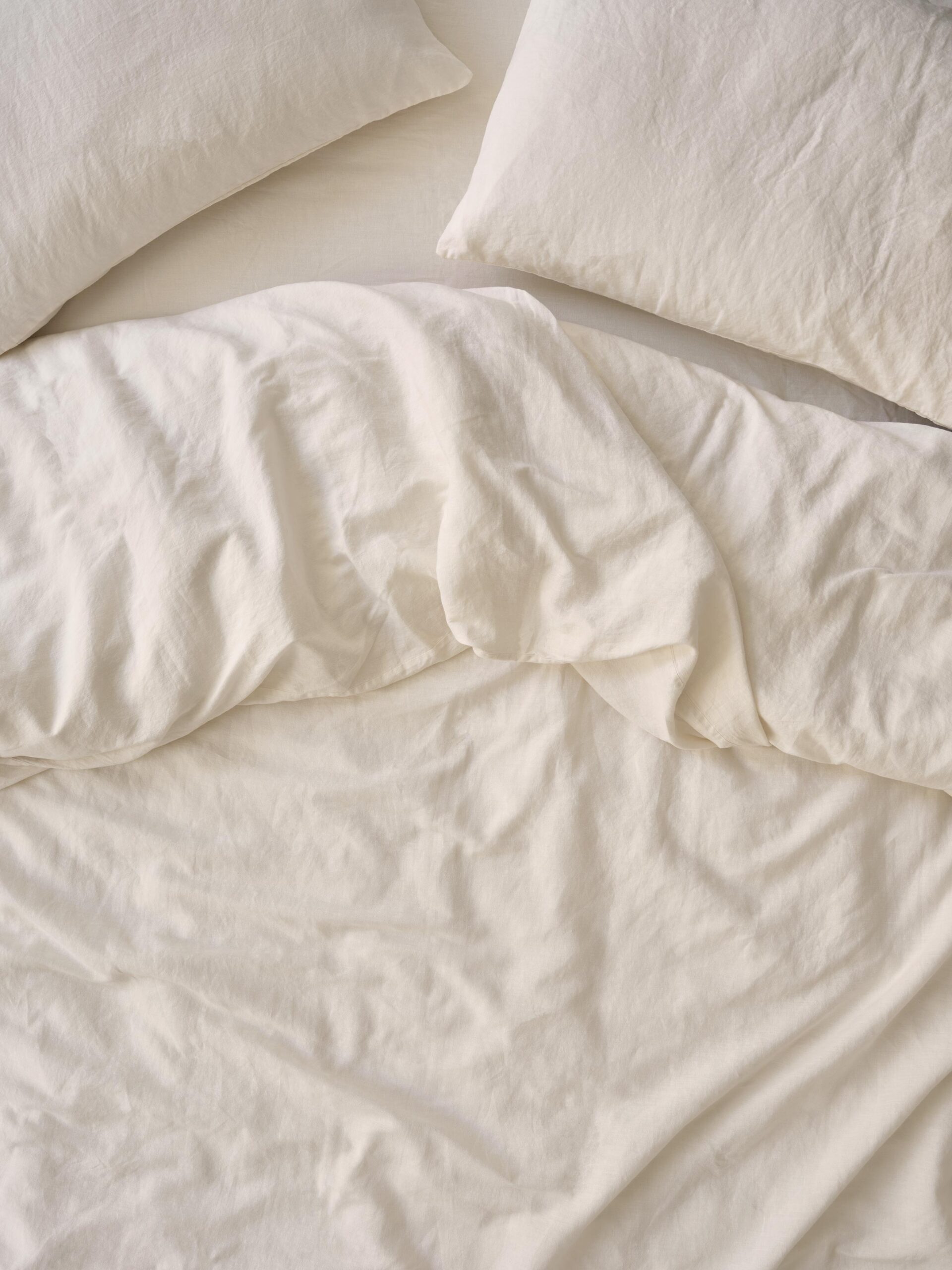 Pearl Linen Blend Duvet Cover