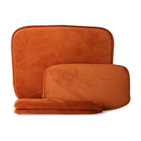 Comfort kit for wire armrest chair - terra velvet