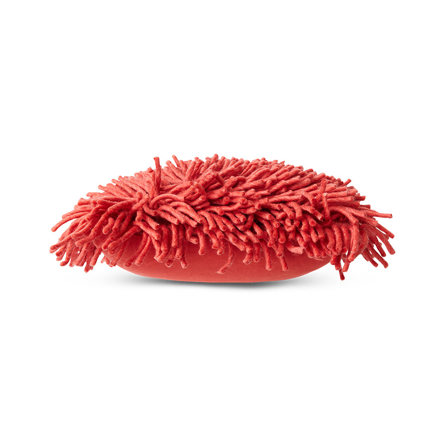 Rugged woolen pillow - cherry - Image 3