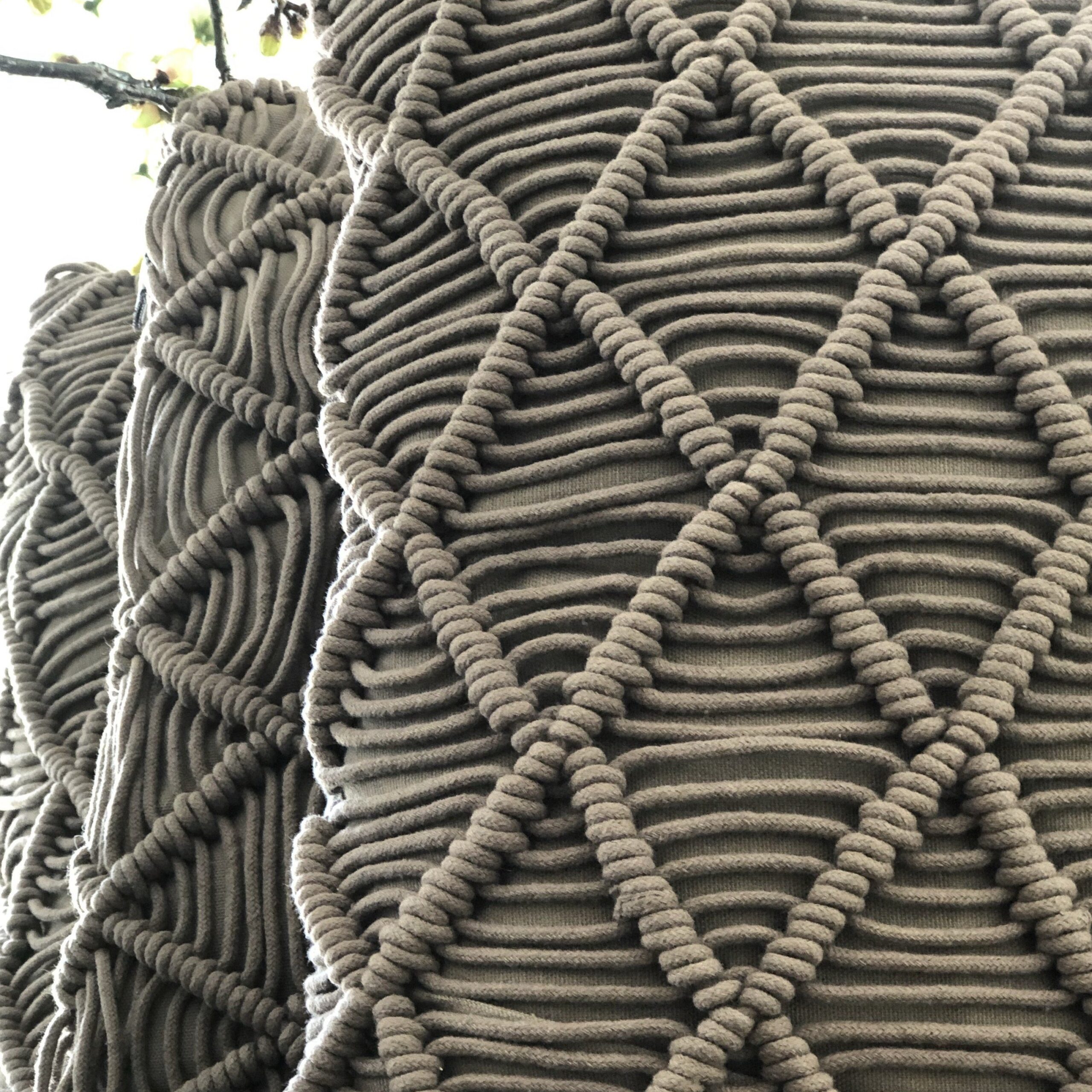 Macram?? throw pillow - green - Image 2