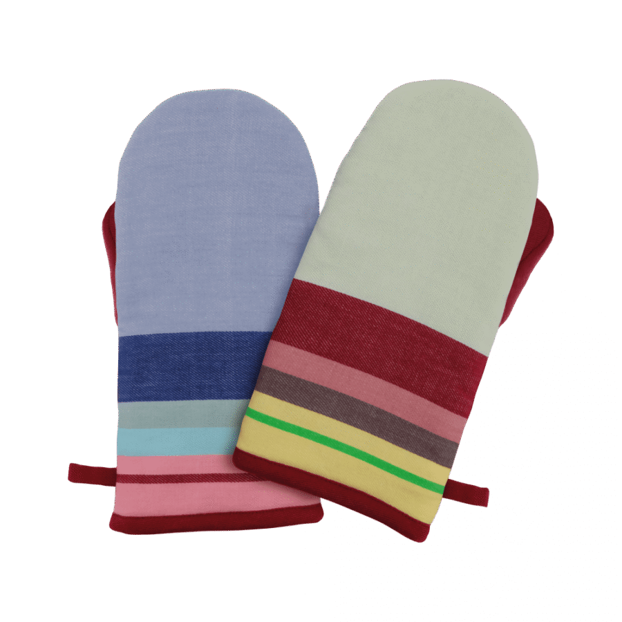 Oven mitts Maroon (set of 2)